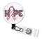 Breast Cancer Retractable ID Badge Holder Reel, Oncologist Retractable Badge Reel, Nurse Badge Holder, Hope Retractable Badge Holder 6200U product 1